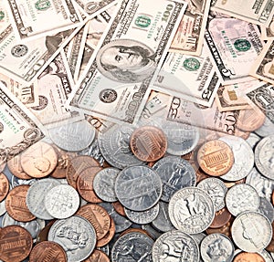 American coins and banknotes