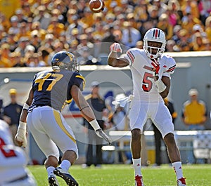 American College football - quarterback pass