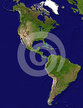 American continent view photo