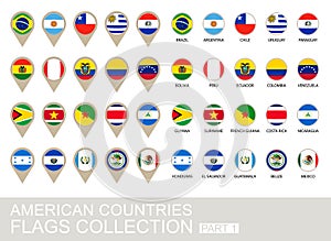 American Countries Flags Collection, Part 1