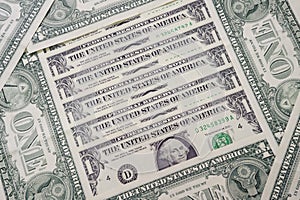 American currency background