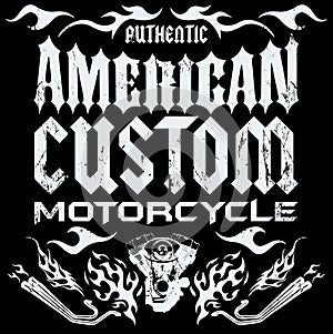 American custom - Chopper Motorcycle elements