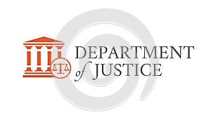American Department of Justice Background Illustration