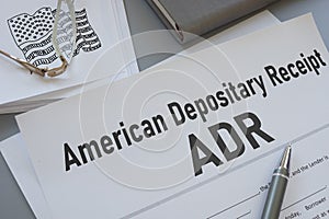 American Depositary Receipt ADR is shown using the text