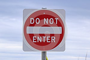 American do not enter sign