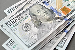 American dollar banknotes money. Financial concept