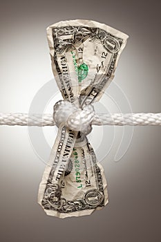 American Dollar Tied in Rope photo