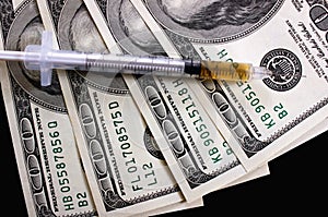 American dollars and drugs. Dependence of drug addicts on money