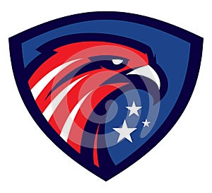 American Eagle logotype in shield