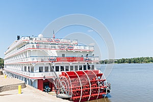 American Eagle paddlewheel riverboat American Eagle docked at H