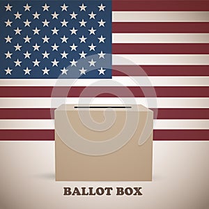 American elections ballot box