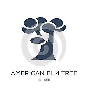 american elm tree icon in trendy design style. american elm tree icon isolated on white background. american elm tree vector icon