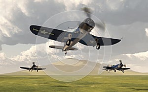 American fighter planes of World War II