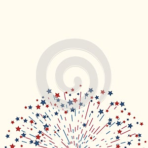 American fireworks patriotic background