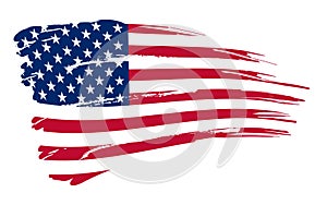 La bandera americana de fondo totalmente editables ilustración vectorial.
