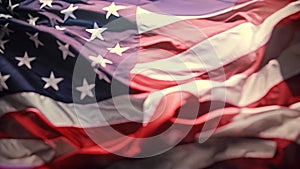 American flag background. Close-up of United states of America flag, USA flag. American flag. American flag blowing in the wind,