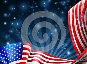 American Flag Background Design