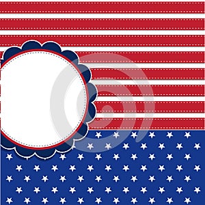 American flag background with stars symbolizing 4th july