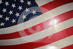 American Flag Backlit