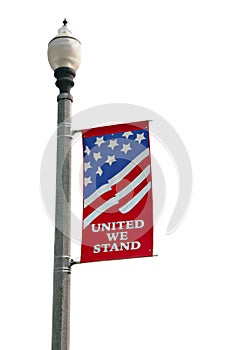 American Flag Banner Isolated