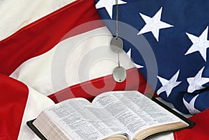 Americano bandera La biblia 