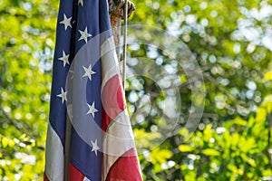 American Flag Bokeh