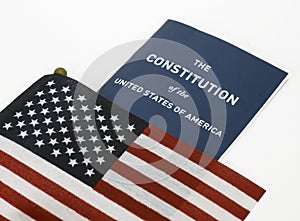 American Flag and Constitution
