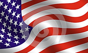 American flag detail