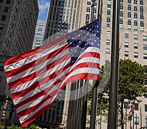 American Flag Flies Half-Staff in Remembrance of September 11