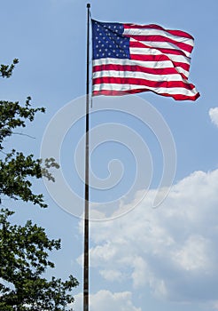 American Flag Flying Proud