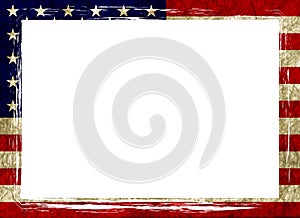 American flag frame photo