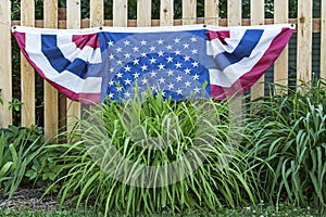 American flag garden