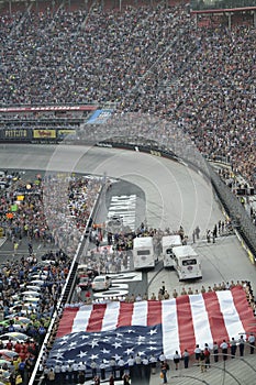 American flag at Bristol Nascar race