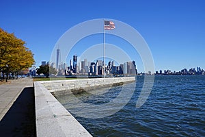 American Flag in New York City USA