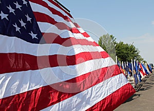 American Flag on Parade photo