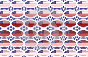 American flag pattern