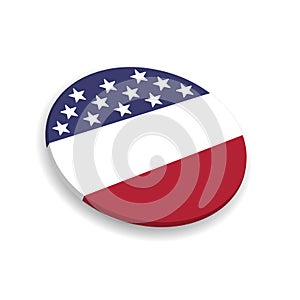 American flag pin