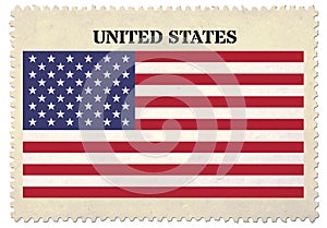 American flag Postage stamp