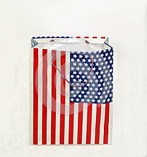 American Flag shopping Bag.