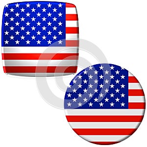 Americký vlajka samolepky 