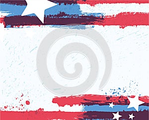 American flag styled abstract grunge background