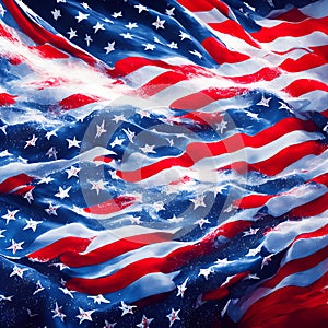 American flag stylized is abstract attractive background