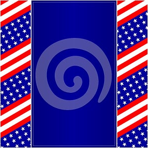 American flag symbols patriotic border