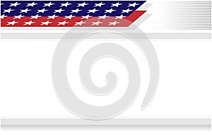American flag symbols red blue patriotic frame stripe border.