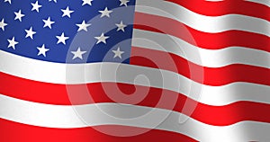 American flag of USA