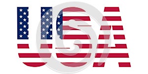 American flag. USA sign