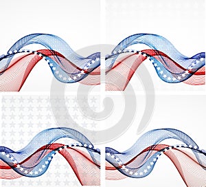 American Flag, Vector background for Independence