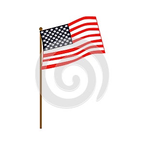 American flag vector illustration