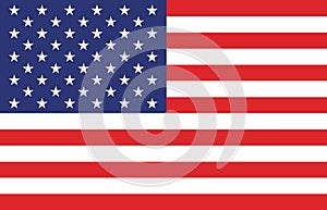 American Flag. Vector image of American Flag. American Flag background.