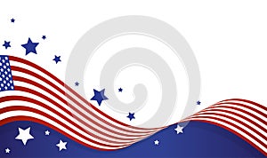 American flag wave background